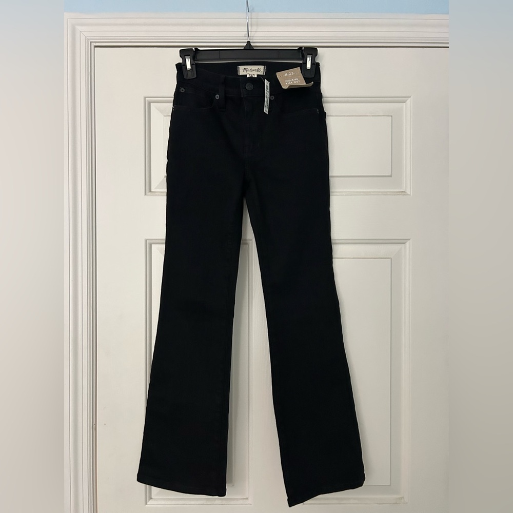 NWT Madewell Women's Black Flare Jeans  size 23